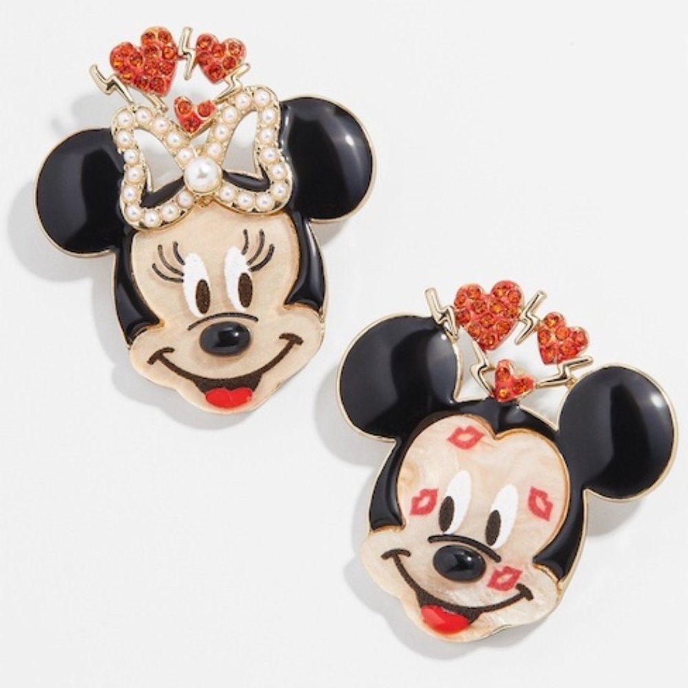 BaubleBar Mickey and Minnie Valentines Earrings